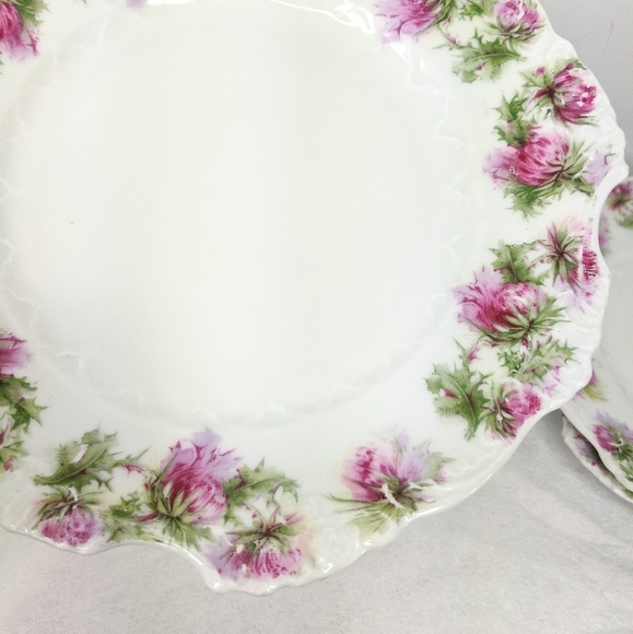 Victorian Dishes Silesia Floral Border Set of 3 - Picture 4 of 7
